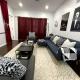 Movie - 4 bedroom with King bed, deck and 80 in Movie Screen, Bayonne