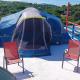 Rooster Run Camping is a - rooftop & elevated camping experience! Incredible views of The Rain Forrest and Culebra across the Atlantic Ocean - Tents, towels, comfortable Air Beds, Warm Shower-Central Location- 5 beaches -25 min walk & Ferry is 20 min