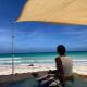 Beachside calm, Footsteps to the sand and sea