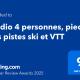 Studio 4 personnes, pied des pistes ski et VTT Métabief - Foto 3