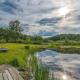 Chic Renovated Chalet with Private Pond, Roscoe