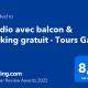 Studio avec balcon & parking gratuit - Tours Gare - Foto 2