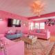 Pink Dream Home, sleeps 22 w Pool, Vanity&Game RMs