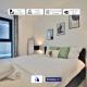 Modern 2 Bed, 2 Bath Apt with Ensuite By Avalora Short Lets & Serviced Accommodation Salford With Balcony, Near Tram Stop Salford Quays, Manchester - Fotografie 1