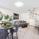 Trendy townhouse on lakes edge with lush parks