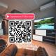 Scan QR code for apartment video tour - free parking, gym access, air conditioning, kitchen and more in central Riga, Рига - Фото 6