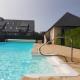 Family T2 with pool and garden in Touques