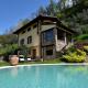 Villa in Pisogne with pool, garden and lake view