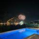 Studio apartment with heated pool
