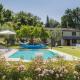 Scenic villa with heated pool