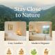 Pennylane Hotel - Aesthetic Mountain View Rooms With Tropical Garden, Netflix, Pottery Studio, Free Airport Pickup for 7 or more nights stay, 2 minute walk to ganga river in tapovan