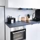 ALFA Mikroapartment Stuttgart Küche Bad l SmartTV WIFI l Porsche & Bosch l Kitchen Bath BS21A3, Štutgart (fotografie 5)