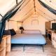 Fun Glamping Destination for All: Luxurious Safari Tent on the San Marcos River near Kingsbury, Texas, Staples - Fotografie 7