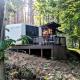 Secluded Modern Tiny House with Wood-Fired Hot Tub Near Trails in Sears, Michigan