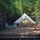 Cute Bell Tent in Carson for Columbia Gorge Glamping in Washington