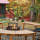 Red A Frame Shenandoah Escape Fire Pit BBQ, Harpers Ferry - Fotografie 2