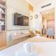 Studio Near Meydan Golf Club, 15-Minute Drive to Dubai Mall, Burj Khalifa and Downtown Attractions, Azizi Riviera 46, Al Merkadh by Deluxe Holiday Homes, Dubai - Photo 9