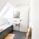 ALFA Stuttgart Doppelzimmer Teeküche Porsche Bosch l Gemeinschaftsbad WIFI SmartTV l Double room with kitchenette and shared bathroom BS21A9, Štutgart (fotografie 10)
