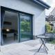 ALFA Stuttgart Doppelzimmer Teeküche Porsche Bosch l Gemeinschaftsbad WIFI SmartTV l Terrasse l Double room with kitchenette and shared bathroom l Terrace BS21A4, Štutgart (fotografie 4)