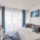 Apt au calme, 2-3 chambres, Sauna, 2 parkings, bus sur place, Montévrain