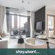 StayShort - Business Bay apartment sleeps 4 with City Views Dubaj - Fotografie 1