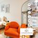 LudwigsCozyEscape - Boutique Design Apartment am Residenzschloss mit Balkon, neu renoviert, zentrale Lage, helle Räume, Boxspringbetten, schnelles WLAN, Smart TVs, Workspace, modernes Designbad, voll ausgestattete Küche, 24h Check-in, für 6 Gäste