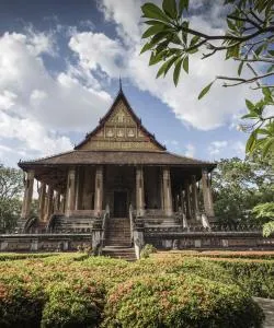 Een van de meest bezochte bezienswaardigheden in Vientiane.