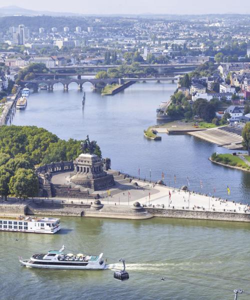 One of the most visited landmarks in Koblenz.