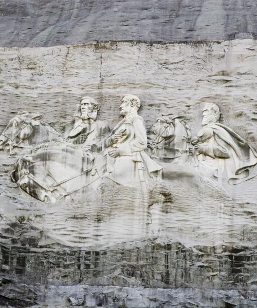 Uno de los puntos de referencia más visitados en Stone Mountain.