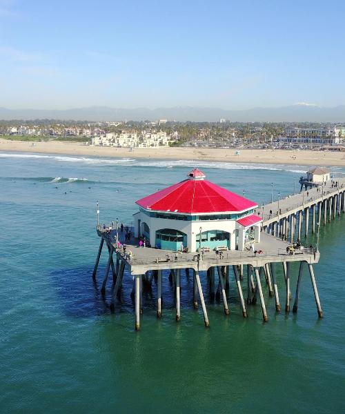 Een van de meest bezochte bezienswaardigheden in Huntington Beach.