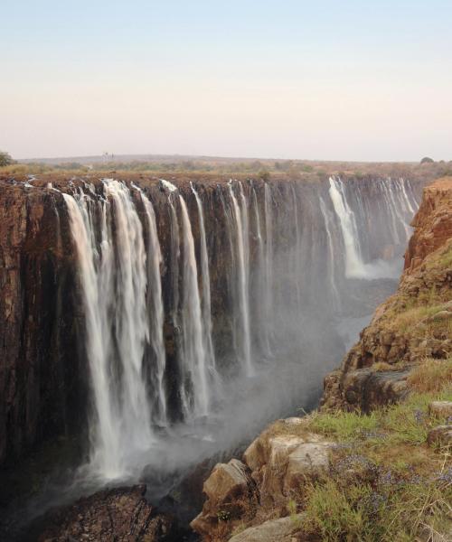 Um dos lugares mais visitados em Livingstone.