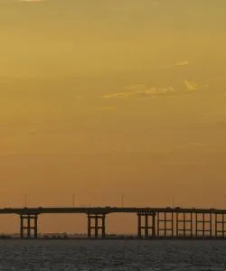 Een mooi uitzicht op Laguna Madre