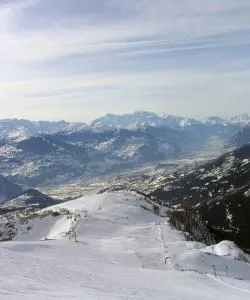 A beautiful view of Crans Montana