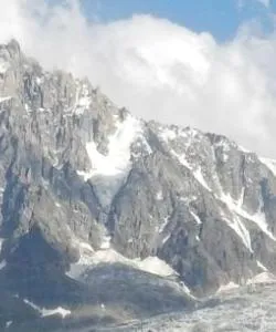 A beautiful view of Chamonix Valley