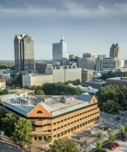 Krásný pohled na region Raleigh-Durham Metropolitan Area