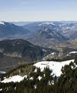 A beautiful view of Le Grand Massif.