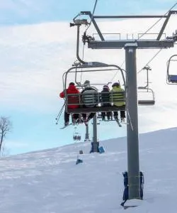 A beautiful view of Ski Mont Saint-Bruno.