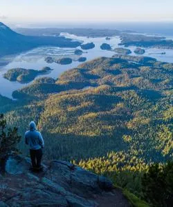 A beautiful view of North Vancouver Island.