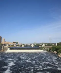 Een mooi uitzicht op Twin Cities