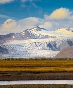 A beautiful view of Vatnajokull Glacier