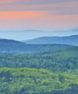 A beautiful view of Green Mountains.