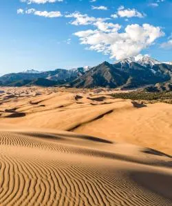 A beautiful view of Great Sand Dunes National Park.
