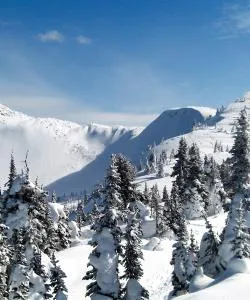 Piękny widok na region Big White Ski