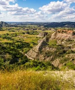 Een mooi uitzicht op Theodore Roosevelt National Park