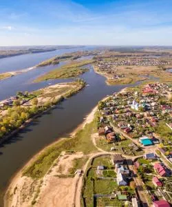 A beautiful view of Volga River.