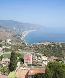 A beautiful view of Taormina Coast 