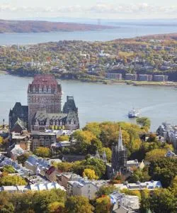 A beautiful view of Quebec city and area