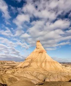 Een mooi uitzicht op Bardenas Reales Natuurpark