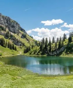 A beautiful view of French Alps