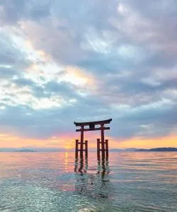 A beautiful view of Lake Biwa